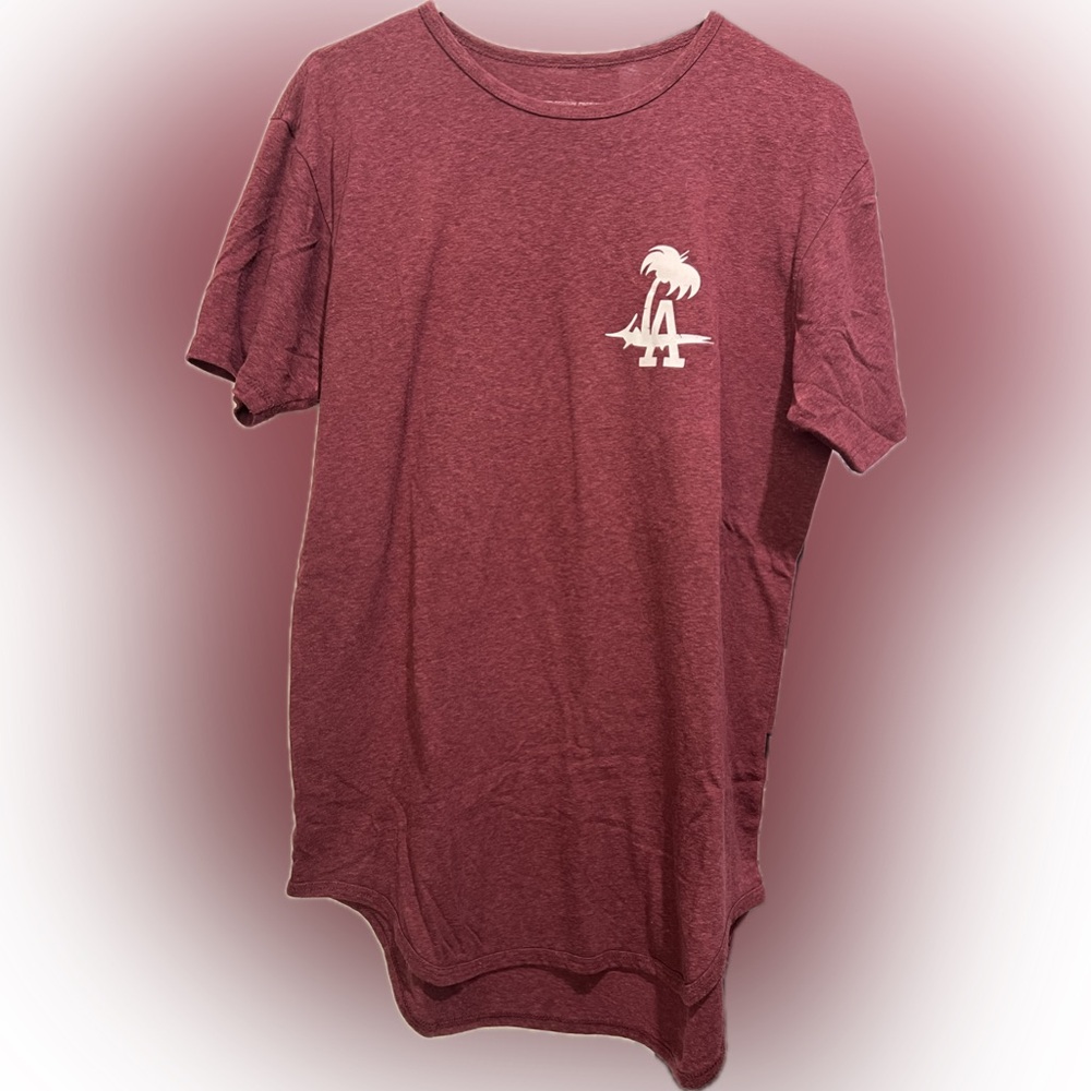 Burgundy Palm Tree Graphic Tee